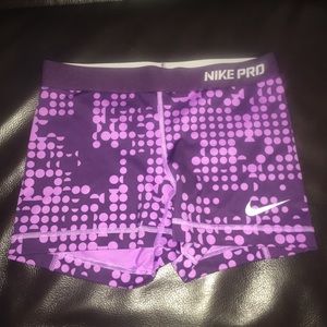 Woman’s Nike Pro 3” spandex shorts